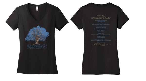 2025 100% cotton v neck ladies t